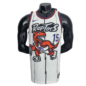 Regata Toronto Raptors Vince Carter #15 Branca NBA