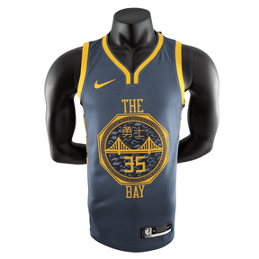 Camisa Golden State Warriors Kevin Durant #35 Cinza 2018 NBA
