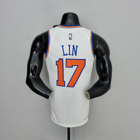 Camisa NBA NY Knicks #17 Lin - 75° Aniversário White