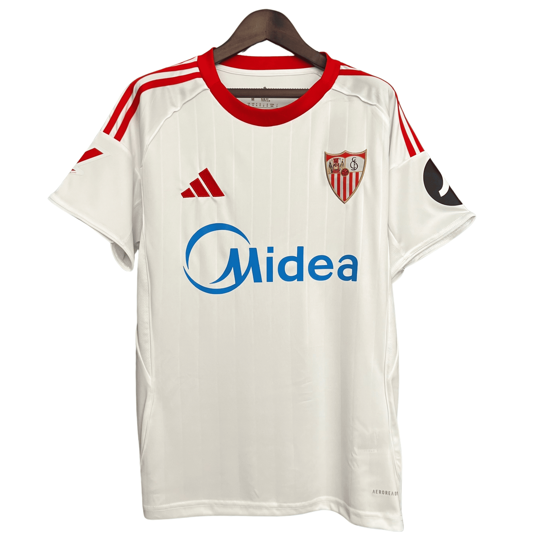 Camisa Sevilla 2025/26 – Home Torcedor Adidas com Todos os Patrocínios