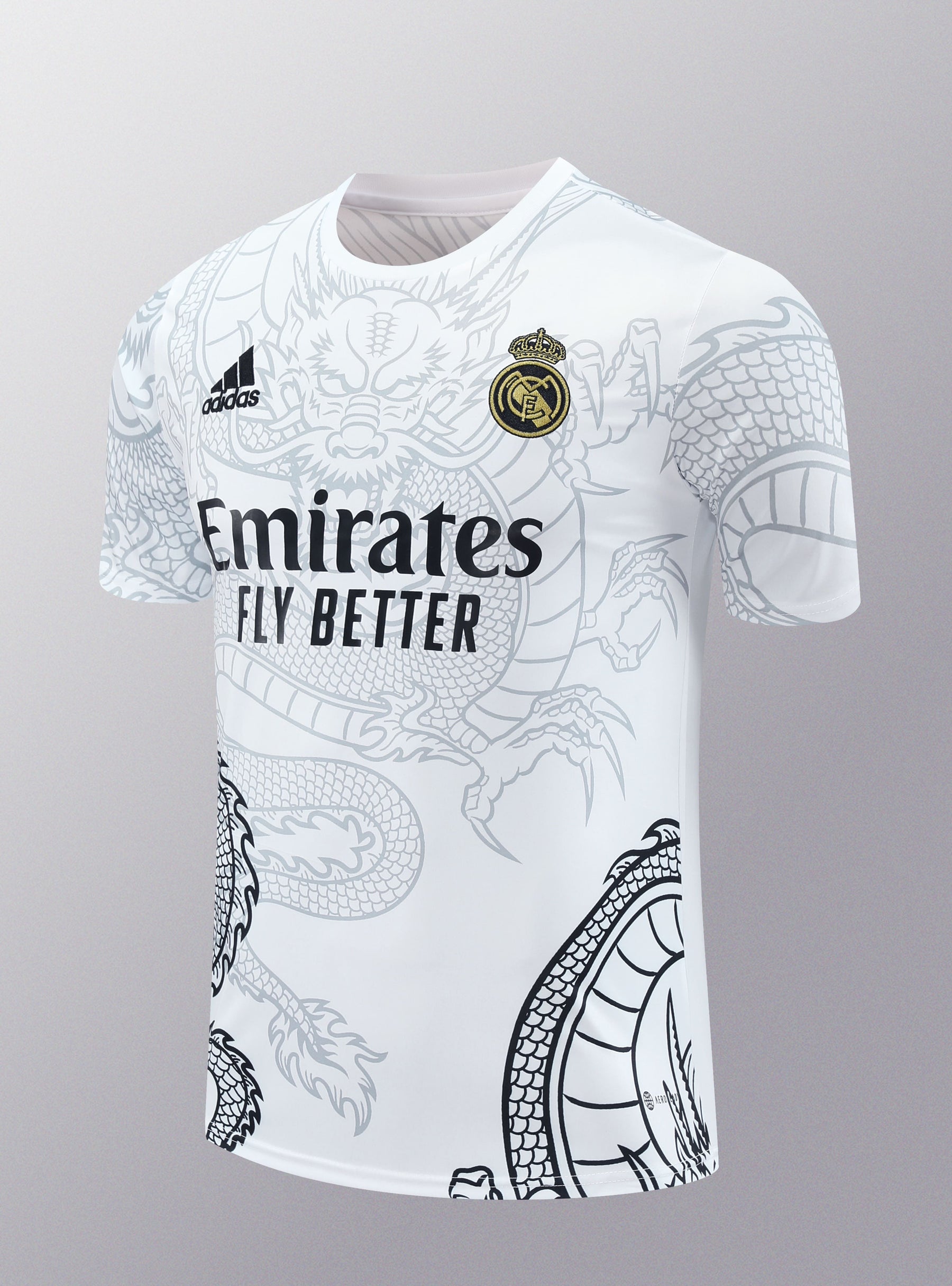 Conjunto de Treino Real Madrid 24/25 – Branco e Preto