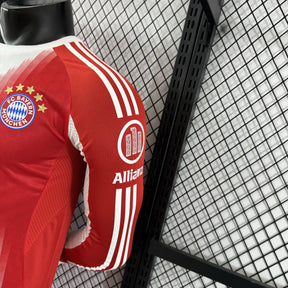 Camisa Bayern de Munique 25/26 – Edição Jogador Home Manga Longa