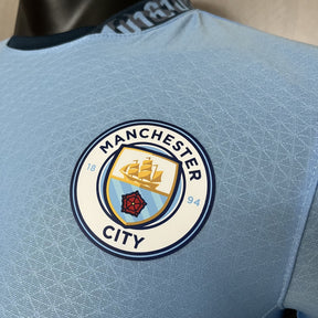 Camisa Manchester City 24/25 – Edição Jogador Home Manga Longa