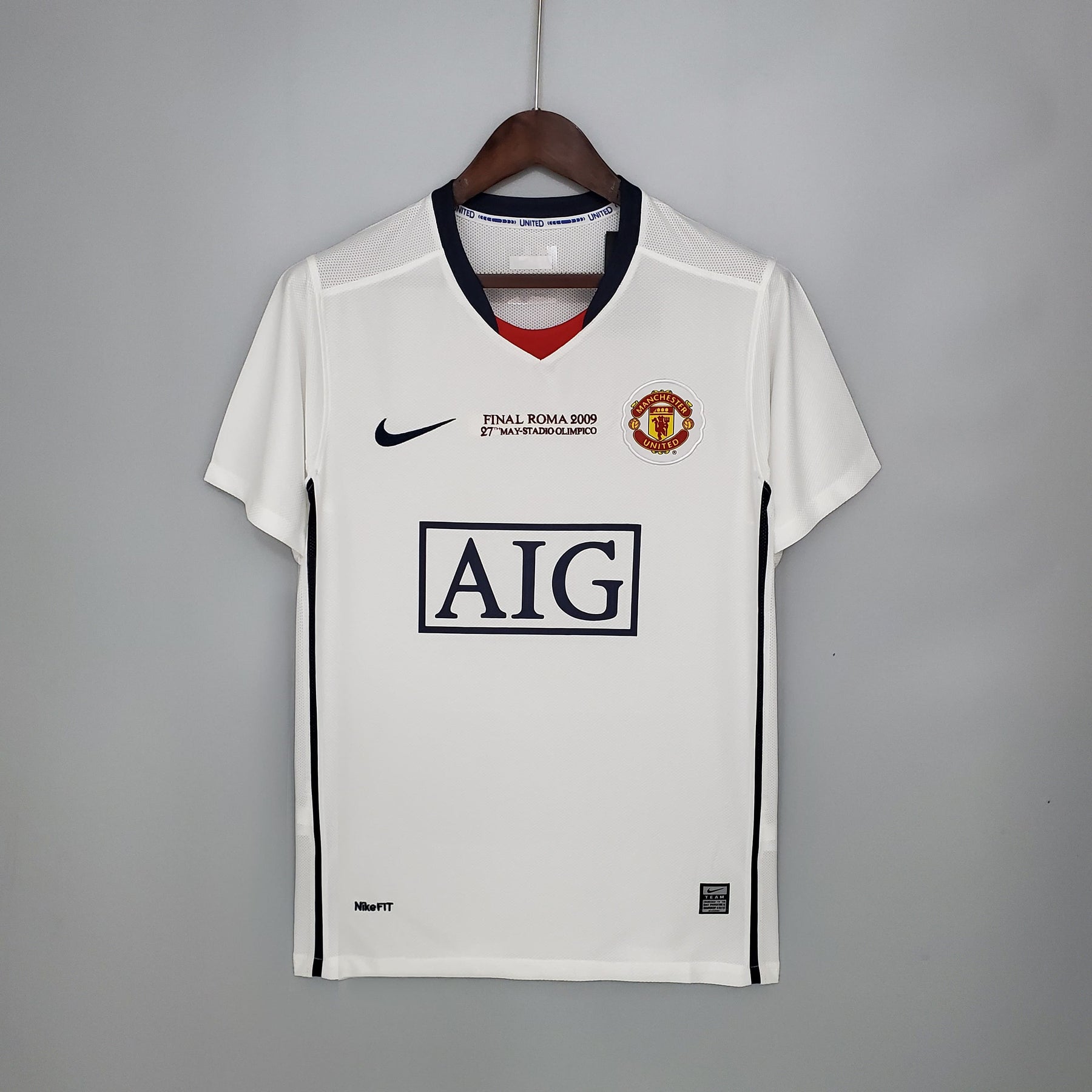 Camisa Retrô Manchester United 2008/09 – Champions League Away | Branca Torcedor Masculina