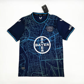 Camisa Bayer 04 Leverkusen 2024/25 – Azul Torcedor Masculina