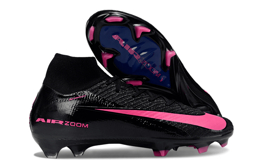 Chuteira Nike Air Zoom Mercurial Superfly 16 Elite FG – Preta e Rosa (Campo)