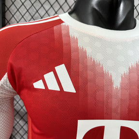 Camisa Bayern de Munique 25/26 – Edição Jogador Home Manga Longa