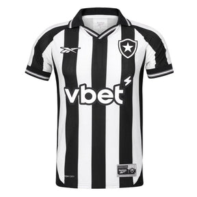 Camisa Botafogo I 25/26 s/n Torcedor Reebok Masculina - Branco+Preto