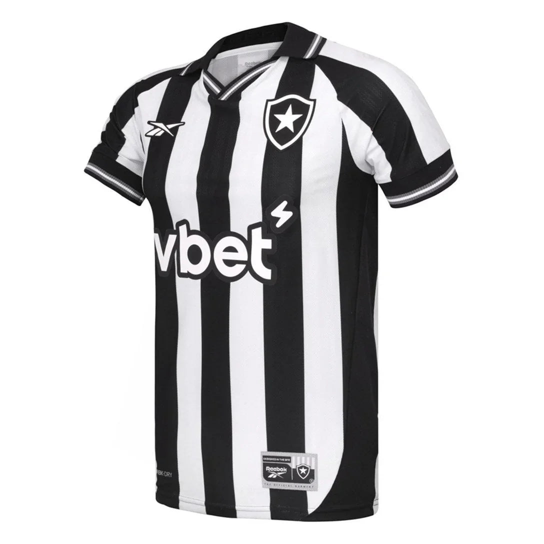 Camisa Botafogo I 25/26 s/n Torcedor Reebok Masculina - Branco+Preto