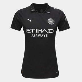 Camisa Manchester City Away 25/26 s/n Torcedor Puma Feminina - Preto