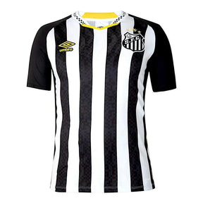 Camisa Umbro Santos II 25/26 Torcedor Neymar Nº10 Masculino - Branco+Preto