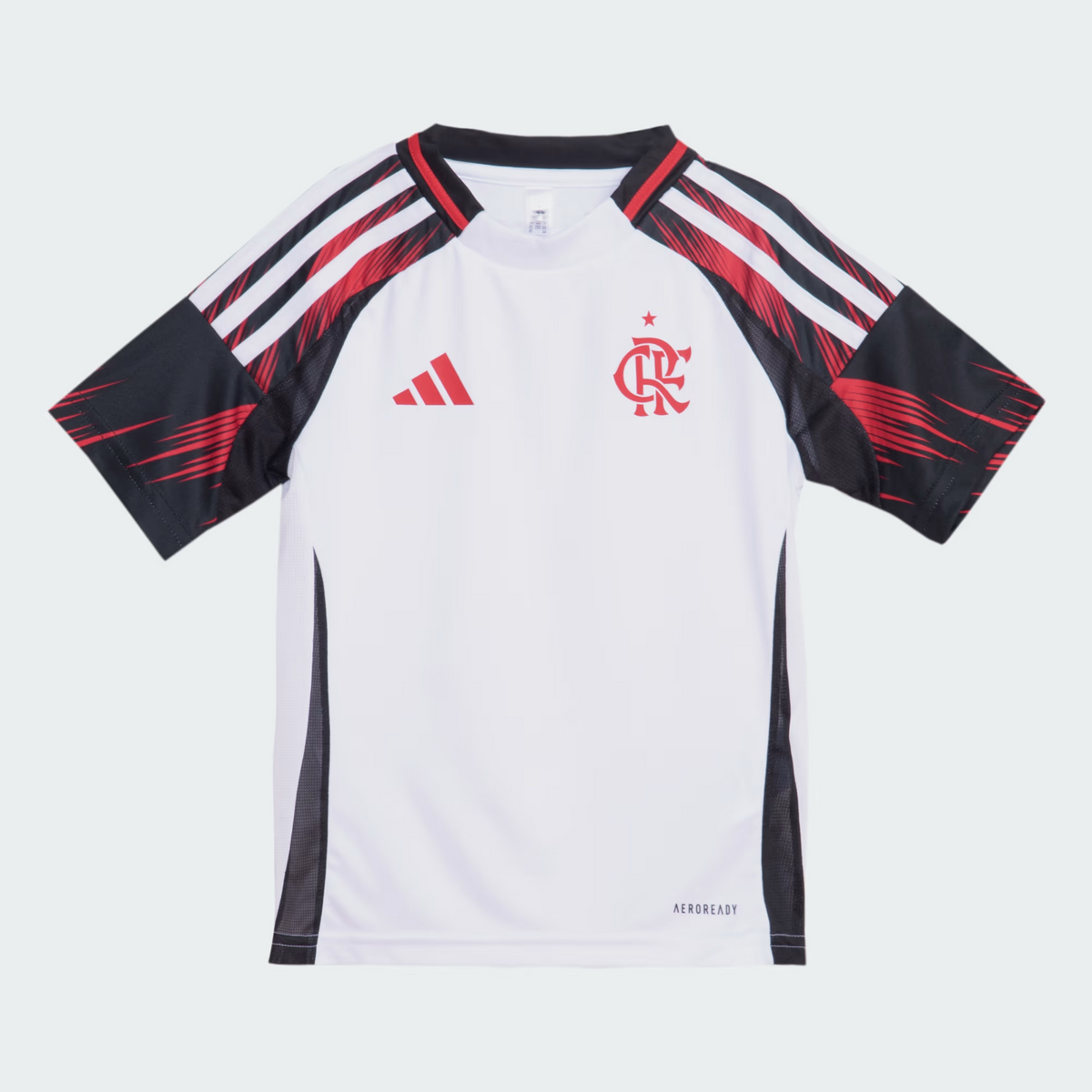 Kit Infantil  Flamengo II 2025 s/n° Torcedor Adidas - Branco