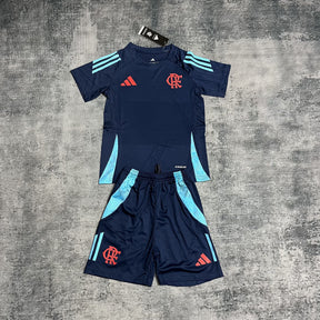 Conjunto Infantil Treino Flamengo 25/26 – Azul Escuro