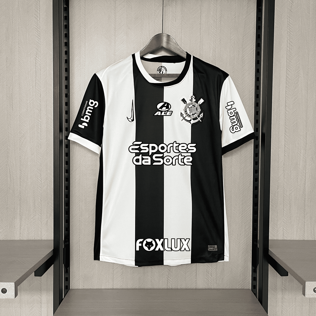 Camisa Corinthians 2024/25 – Modelo III Torcedor com Todos os Patrocínios