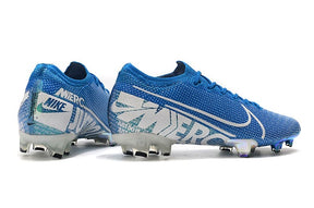 Chuteira Campo Nike Mercurial Vapor 13 Elite FG Azul/Branco - Low