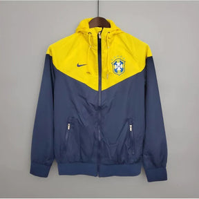 Corta-vento Seleção Brasileira - Amarela e Azul
