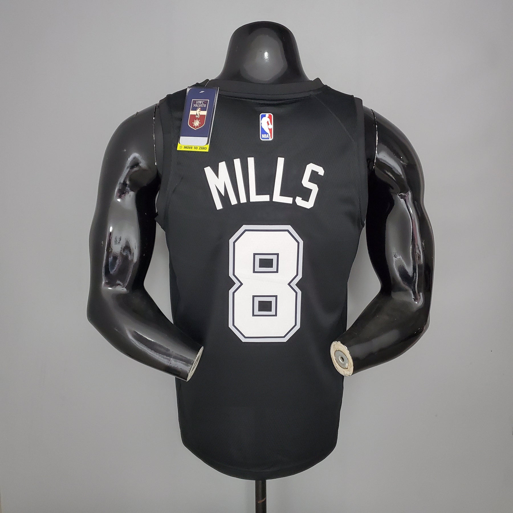 Camisa NBA San Antonio Spurs #8 Mills - City Edition Black