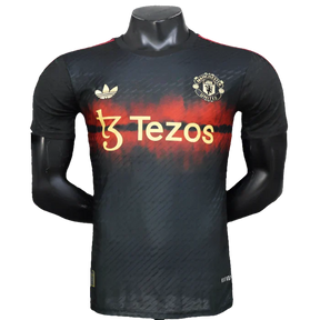 Camisa de treino Manchester United 25/26 - Preta - Versão Jogador