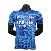 Camisa Arsenal 25/26 Pré-Jogo - Azul - Versão Jogador