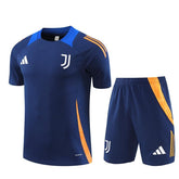 Conjunto Juventus 24/25 – Camisa Manga Curta e Shorts Navy Torcedor Masculino