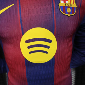 Camisa Barcelona 25/26 – Edição Jogador Home Manga Longa
