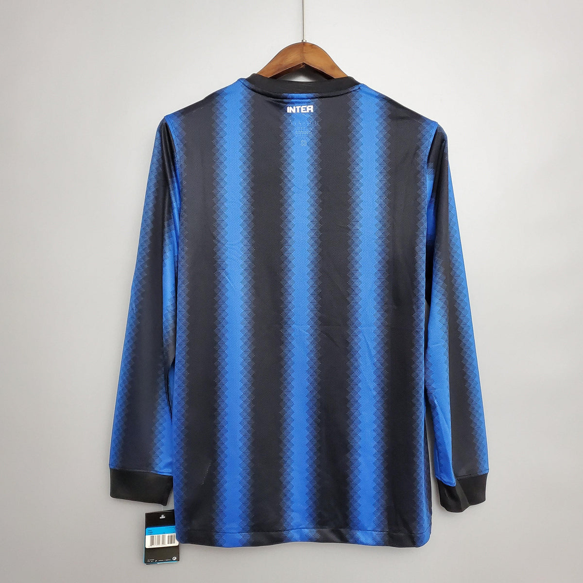 Camisa Manga Longa Retrô Inter de Milão I 10/11 Nike - Azul e Preto
