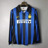 Camisa Manga Longa Retrô Inter de Milão I 1998 Nike - Azul