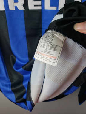 Camisa Manga Longa Retrô Inter de Milão I 1998 Nike - Azul