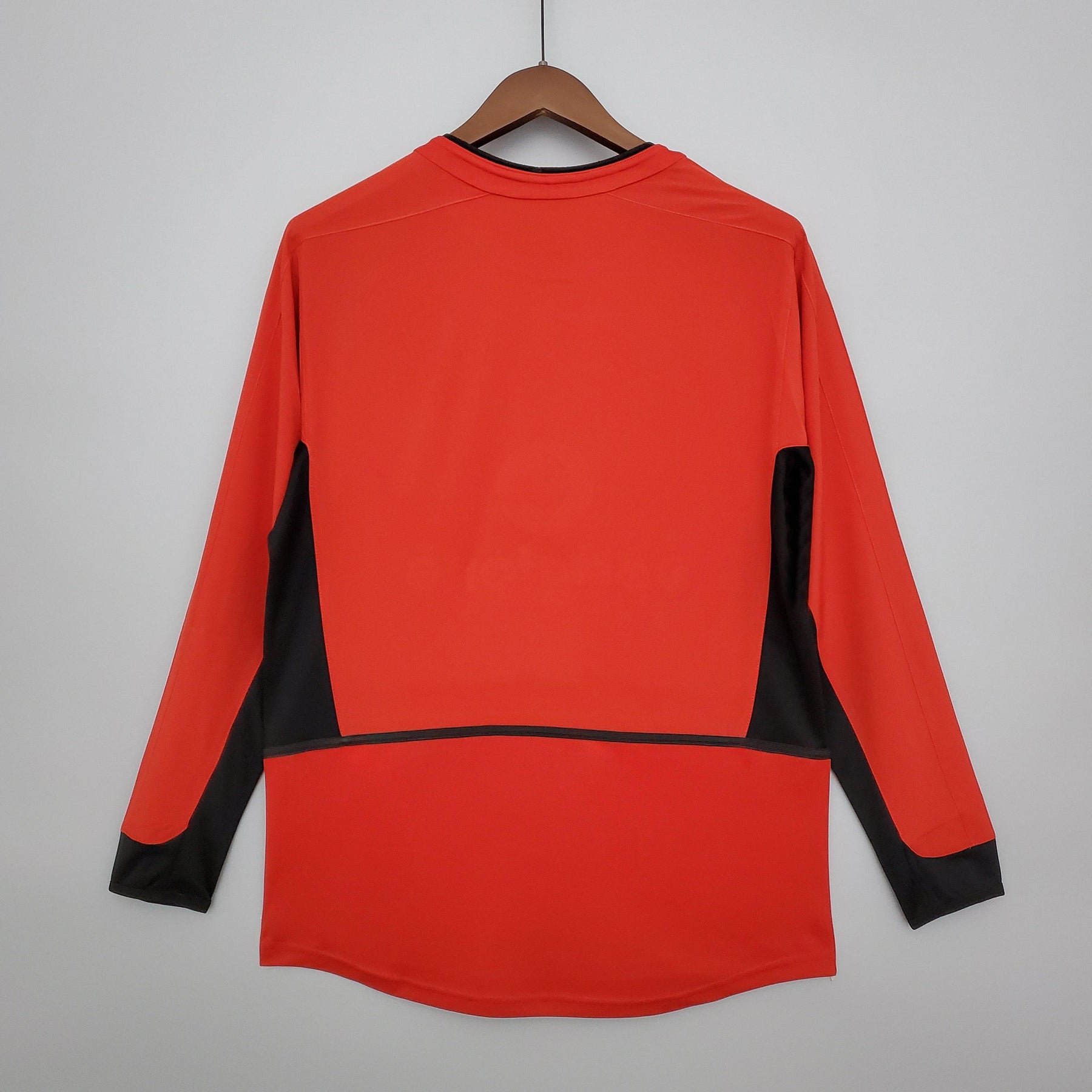 Camisa Manga Longa Manchester United Retrô 02/04 Nike - Vermelho