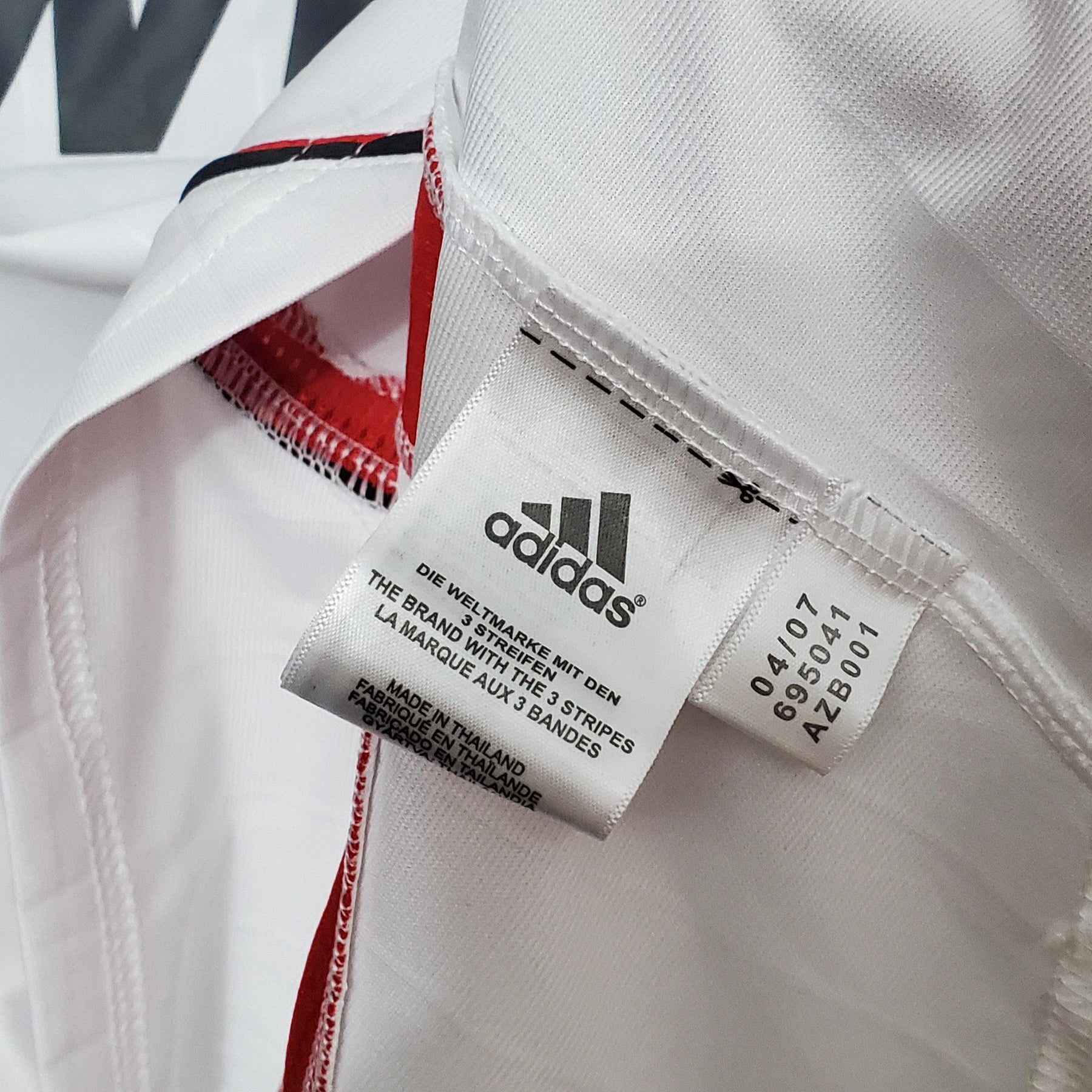 Camisa Manga Longa Retrô Milan Champions League 06/07 Adidas - Branco