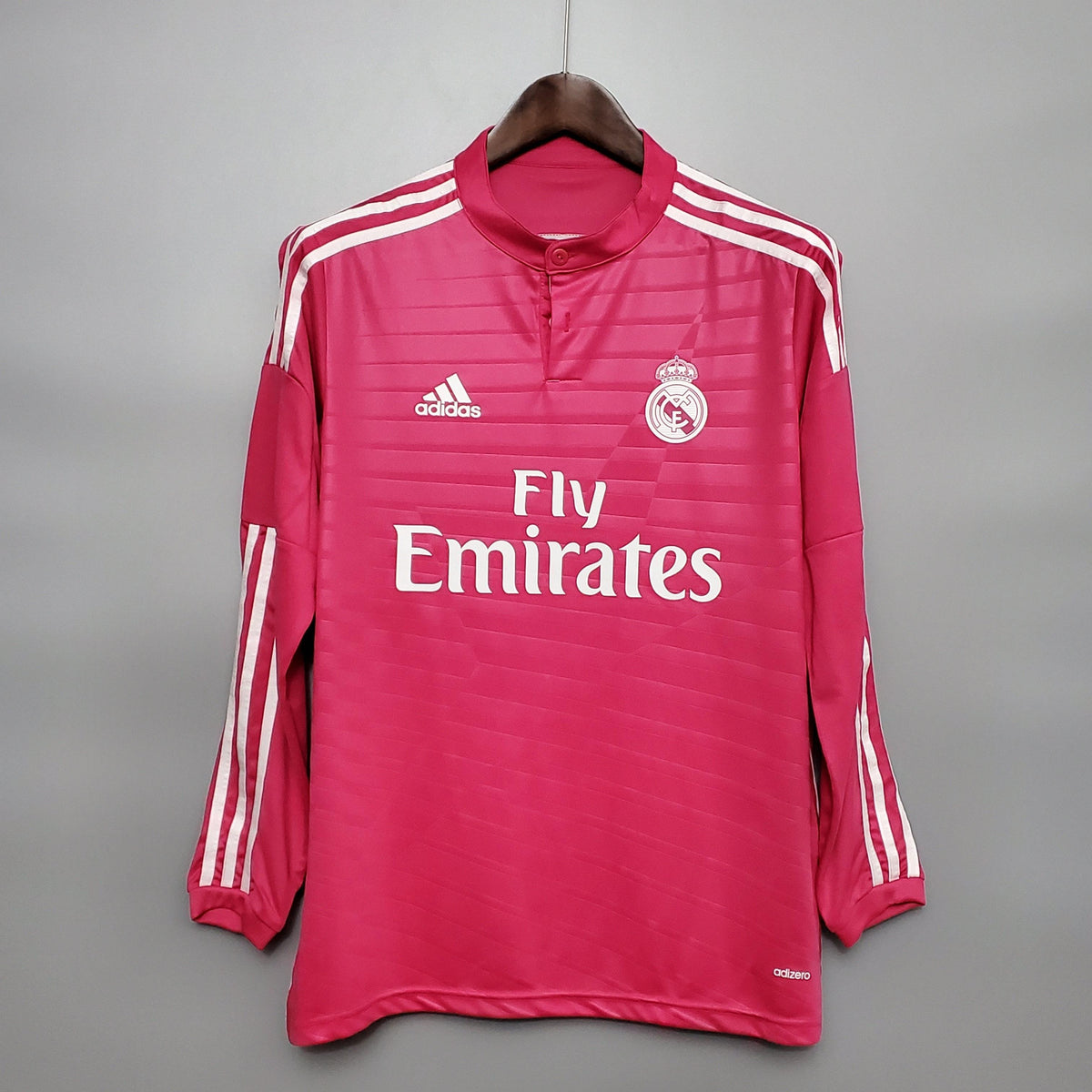 Camisa Manga Longa Retrô Real Madrid II 14/15 Adidas - Rosa