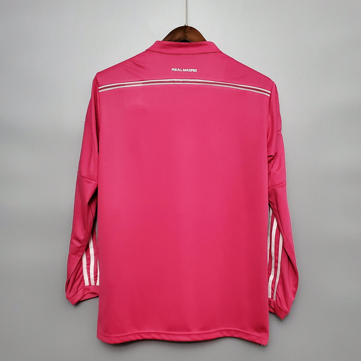 Camisa Manga Longa Retrô Real Madrid II 14/15 Adidas - Rosa