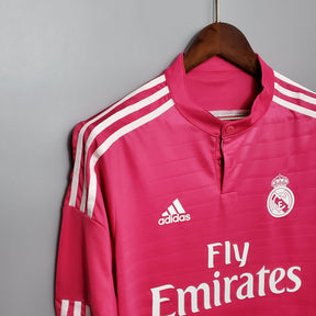 Camisa Manga Longa Retrô Real Madrid II 14/15 Adidas - Rosa