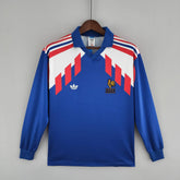 Camisa Manga Longa Seleção França Retrô 88/90 Adidas - Azul