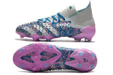 Chuteira Campo Adidas Predator Freak .1 FG Gray/Blue/Pink - Cano Alto