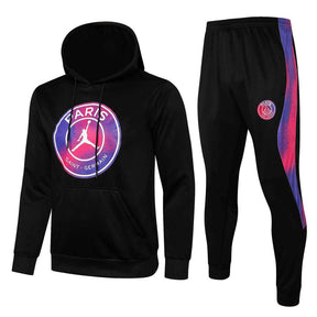 Conjunto Inverno PSG Preto Jordan - Com Capuz