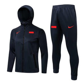 Conjunto Inverno França Azul Nike - Com Fecho e Capuz