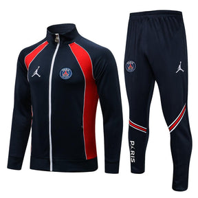 Conjunto Inverno PSG Azul e Vermelha Jordan - Com Fecho