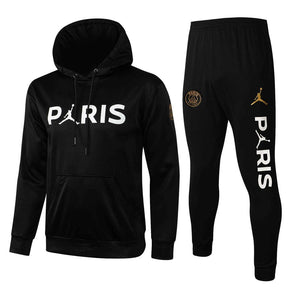 Conjunto Inverno PSG Preto Jordan - Com Capuz