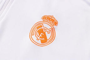 Conjunto Inverno Real Madrid Branco Adidas - Com Ziper