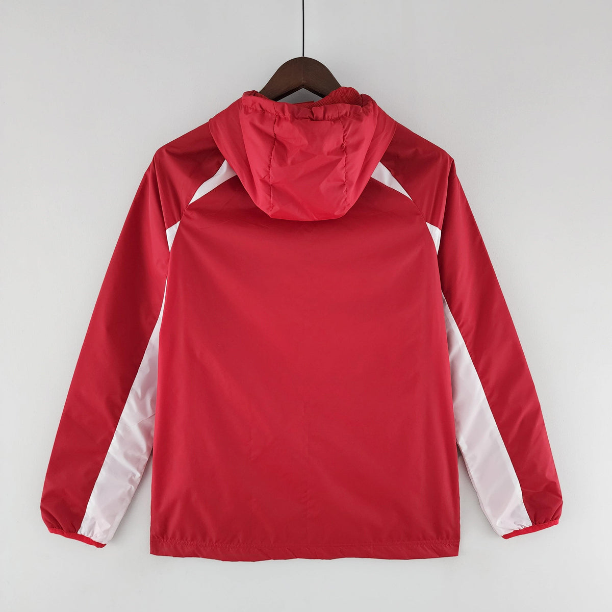 Corta-vento Internacional Adidas - Vermelho e Branco