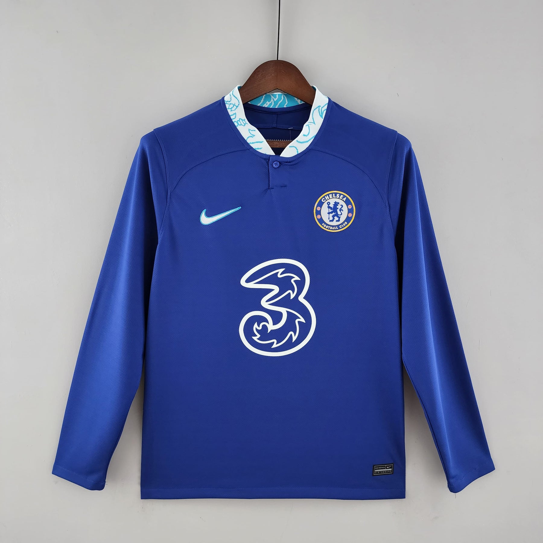Camisa Chelsea 22/23 – Home Manga Longa Torcedor