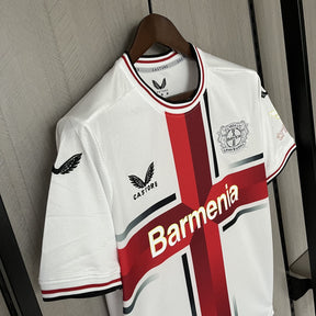 Camisa Bayer 04 Leverkusen 24/25 – Torcedor Masculina Branca