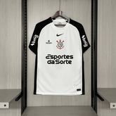 Camisa Corinthians 25/26 – Modelo Home Torcedor com Todos os Patrocínios