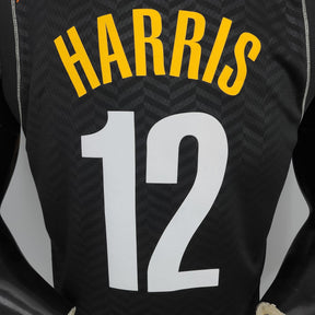 Camisa Brooklyn Nets City Edition – Harris #12 Preta NBA